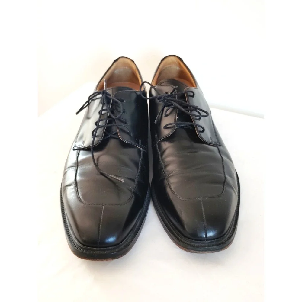 Rockport Men Style Leader 2 Bike Toe Oxford Black Leather Comfy Dress Shoes 10.5